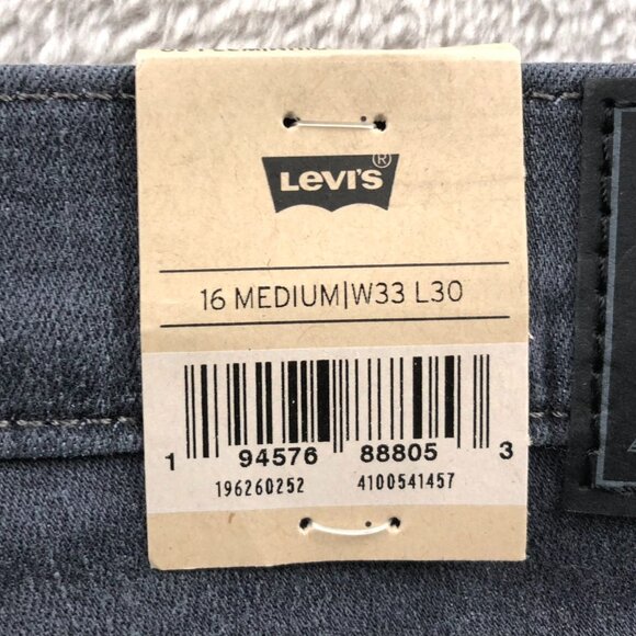 NWT Levi's Womens 311 Shaping Skinny Jeans 33 Gray Denim Classic Casual Cotton - Picture 4 of 16